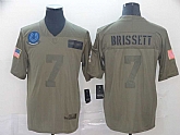 Nike Colts 7 Jacoby Brissett 2019 Olive Salute To Service Limited Jersey,baseball caps,new era cap wholesale,wholesale hats